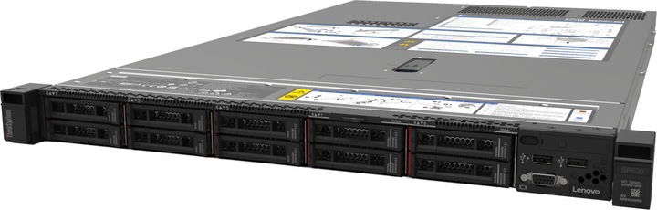 Produktbild Lenovo SR630 Intel Xeon Silver 4208 8C 2.1GHz 11MB (Intel Xeon Silver 4208, 32 GB, Rack Server)