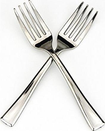 Actual product image Elco Einweg-Gabel 100 Stück, Silber (100x)