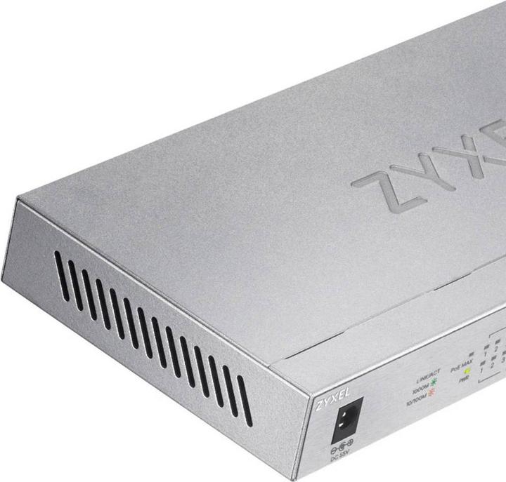 Actual product image Zyxel GS1008HP (8 Ports)