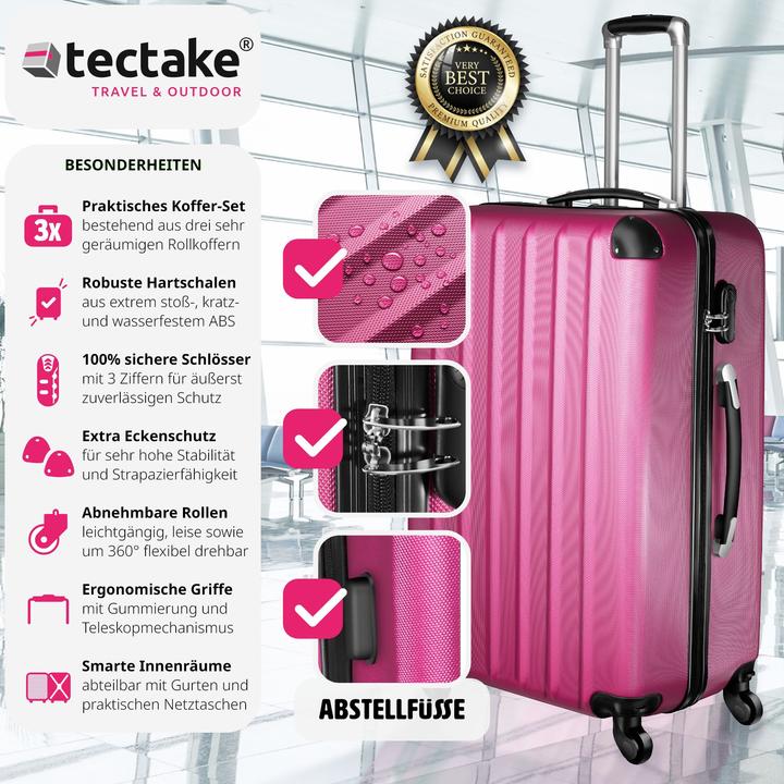 Produktbild tectake Hartschalenkofferset. (95 l)