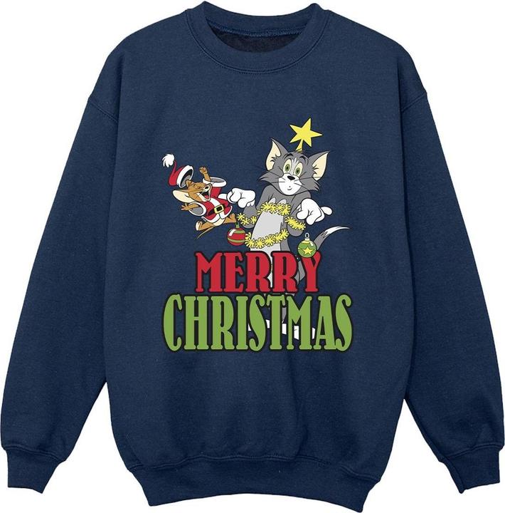 Produktbild Tom & Jerry Merry Christmas Baubles Sweatshirt Jungen (140, 146)