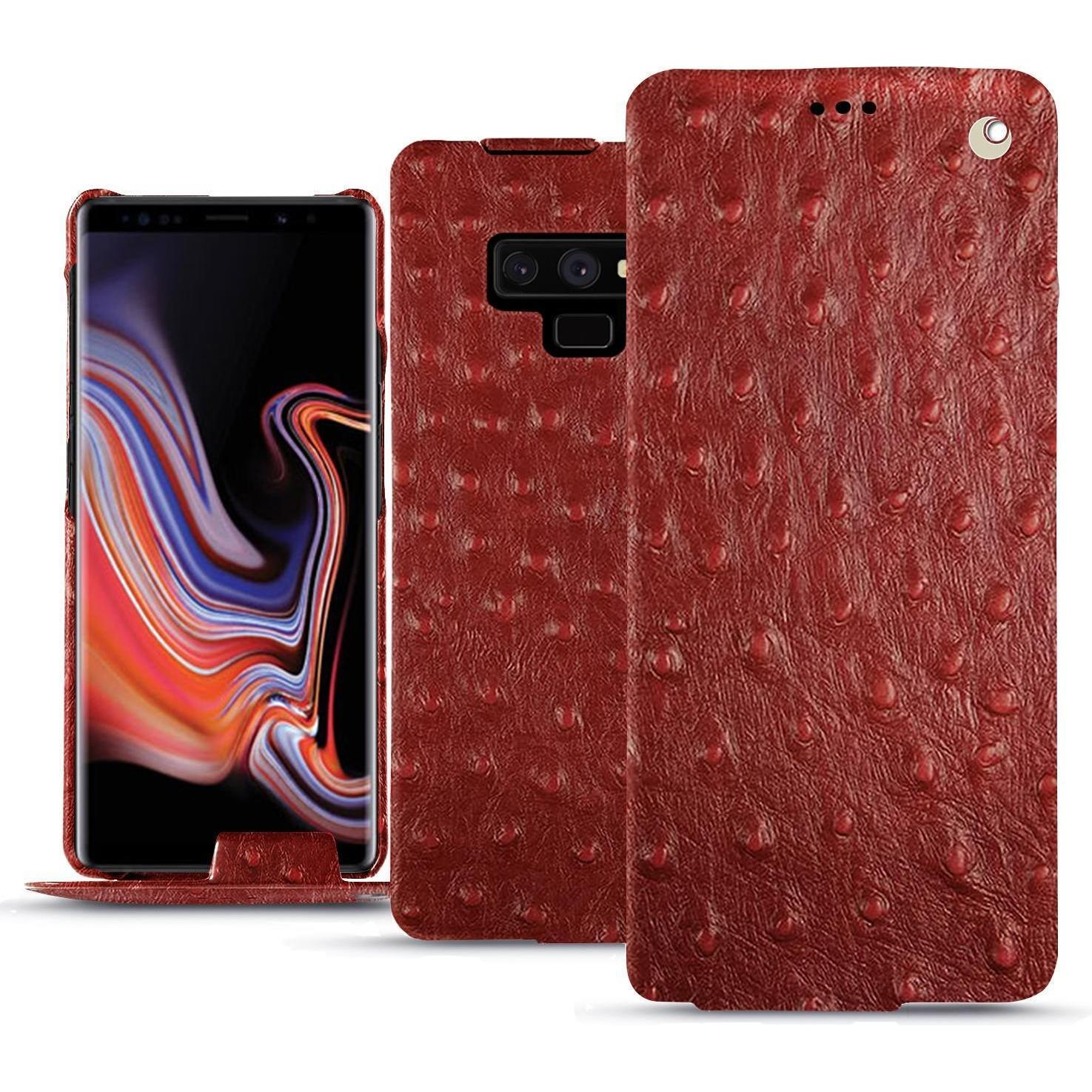 Thumbnail - Noreve Lederschutzhülle vertikal (Samsung Galaxy Note 9), Smartphone Hülle, Rot