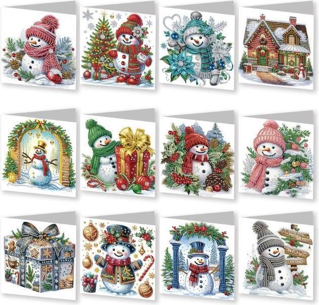 Produktbild MU Classic Diamond Painting Weihnachtskarten