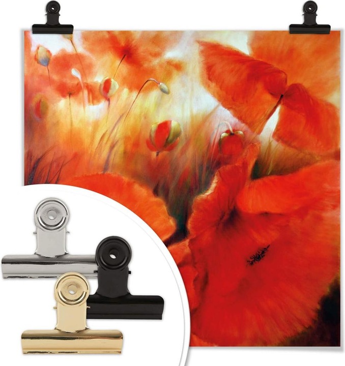 Produktbild Trenddeko Roter Mohn (40 x 40 cm)