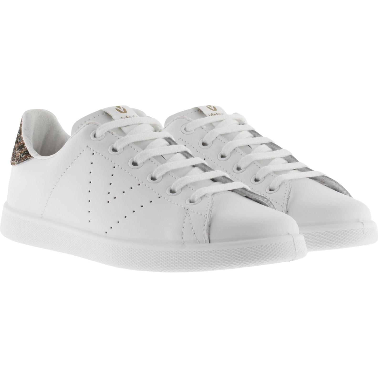 Thumbnail - Victoria, Damen, Sneaker, Leder- und Glitzer-Sneaker für Damen, Braun, (38)