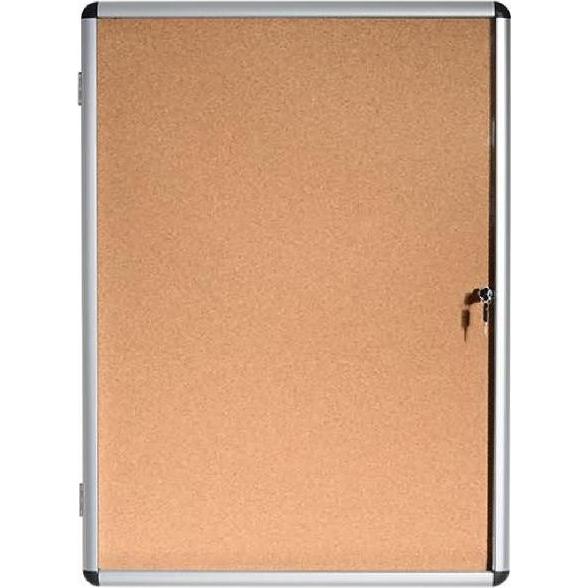 Bi-Office, Pinnwand, Schaukasten Enclore Kork 72x67,4cm 6xA4 Indoor Korktafel