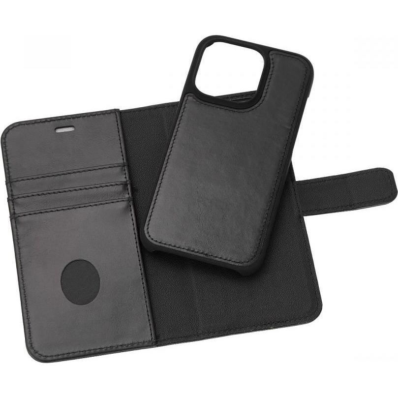 Radicover Radiation Protection Wallet Vegan Leather 2in1 iPhone 14 PRO Exclusive Black (Apple iPhone 14 Pro), Smartphone...