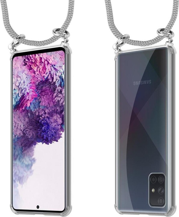 Produktbild Cadorabo TPU Handy Kette SILBER Cover