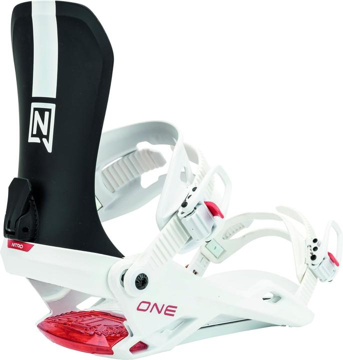 Produktbild Nitro Heren One Snowboardbinding, Zwart/Wit/Rood, M (M)