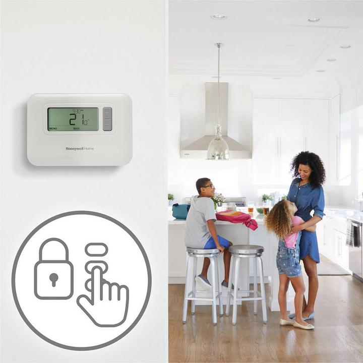 Actual product image Honeywell Radio room thermostat T3R 7 Tagestat, programmable, wireless