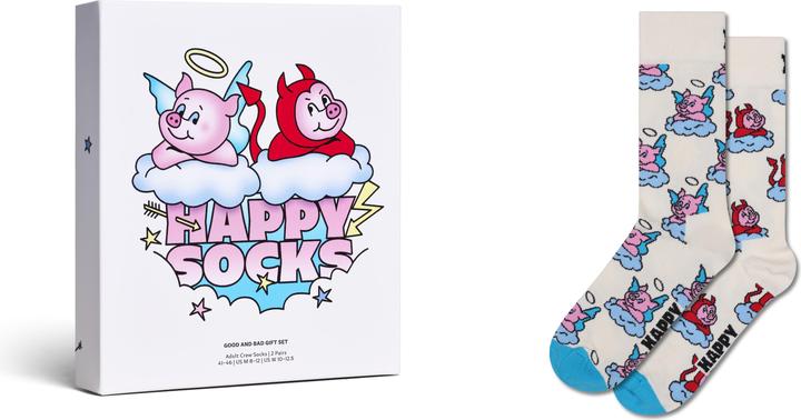 Produktbild Happy Socks 2-Pack Good Bad Pig Socks Gift Set (2er Pack, 36 - 40)