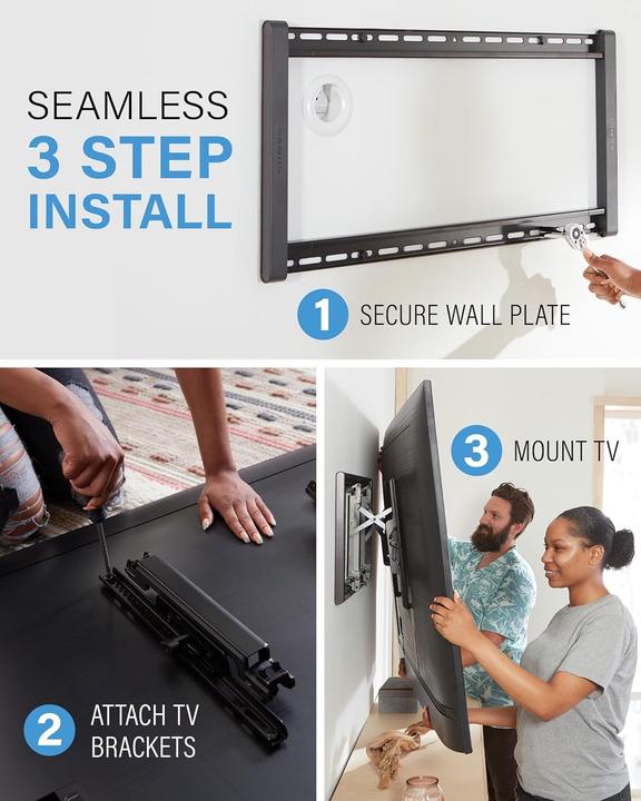Actual product image Sanus Wall mount VLT7 Advanced Tilt Premium - black (Wall, 68 kg, 42" - 90")