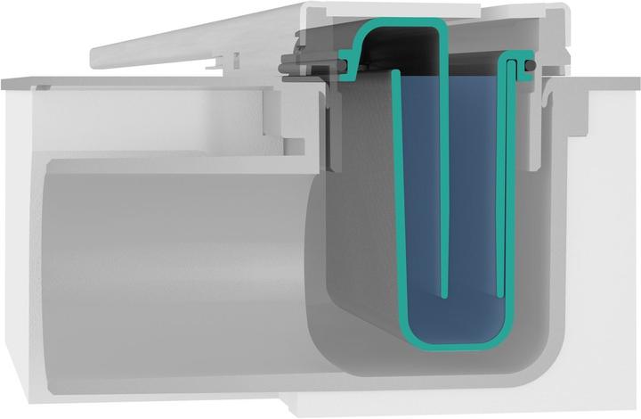 Actual product image hansgrohe HG shower channel RainDrain Flex kb. for installation 800mm brushed stainless steel (800 mm)