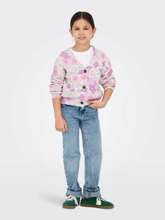 Immagine prodotto Only Locker geschnitten V-Ausschnitt Pullover Strickjacke (134, 140)