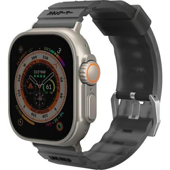 Skinarma Band Shokku Apple Watch 49/45/44mm smoke (44mm), Uhrenarmband