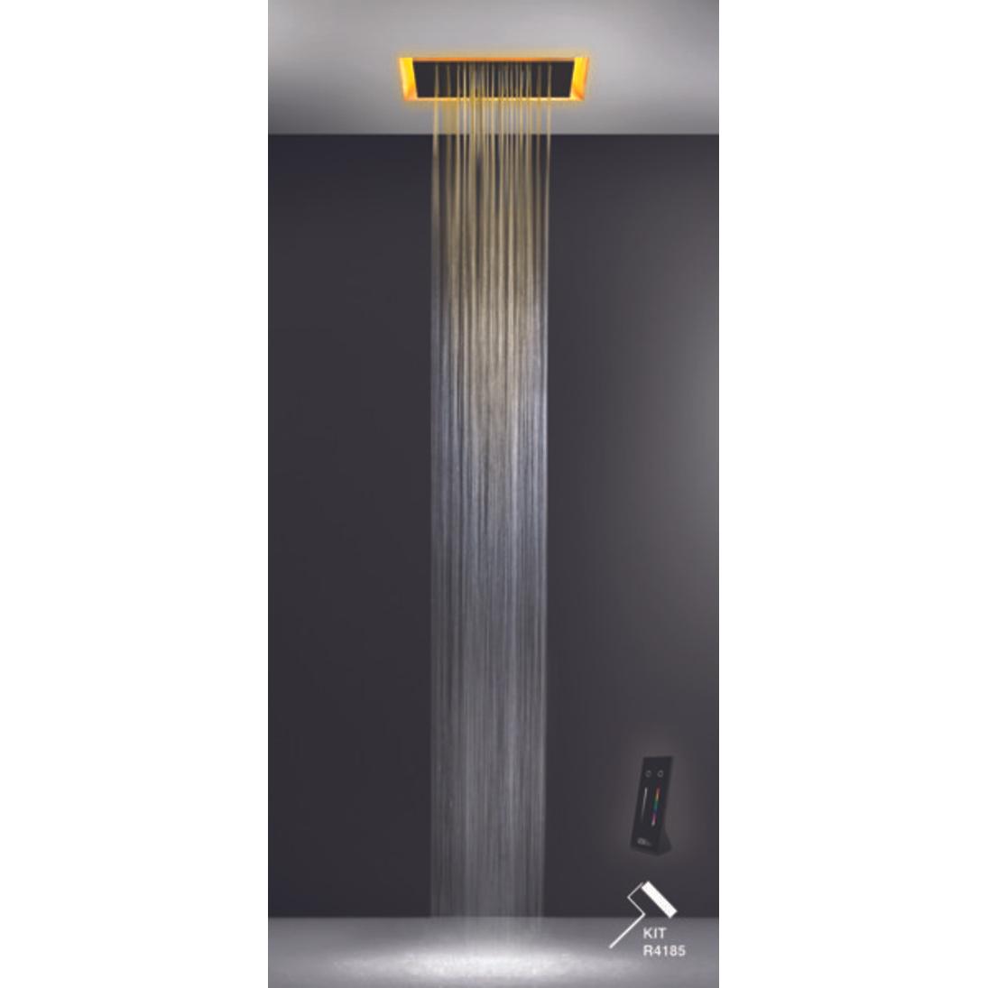Gessi, Badarmatur, Afilo, Multifunktions Dusch-Aufbau-System 300x500 Strahlart Regen, Schwall, Nebel mit Colour L