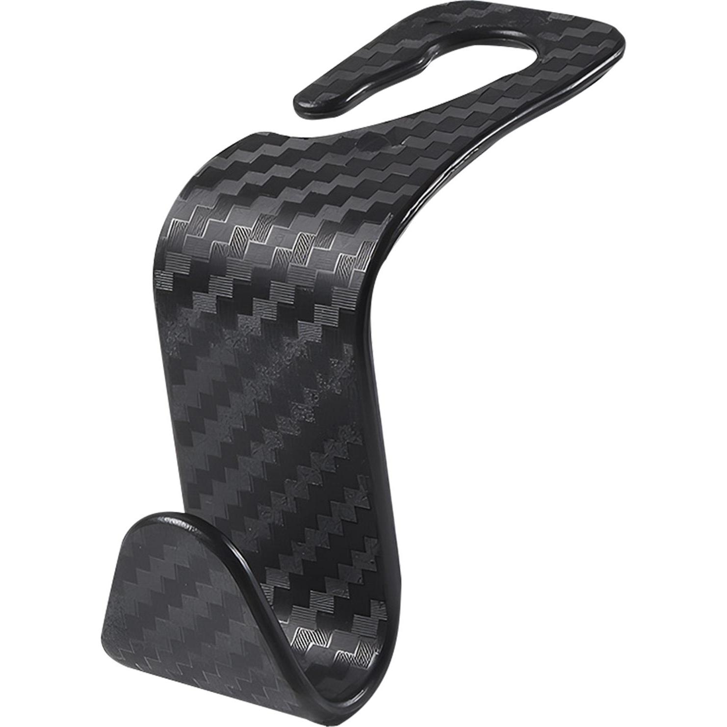 2GO Set di 2 ganci per poggiatesta auto, Supporto per smartphone, Nero