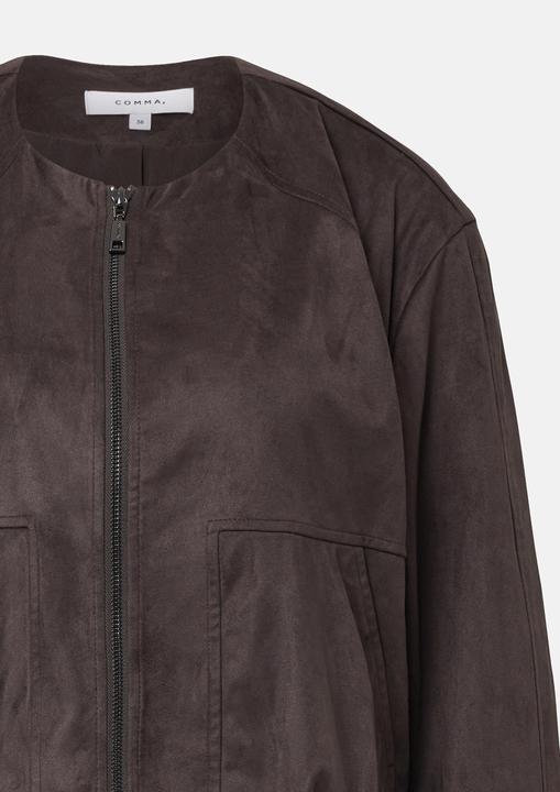 Actual product image Comma Indoor-Jacke Blouson in Veloursoptik (38)