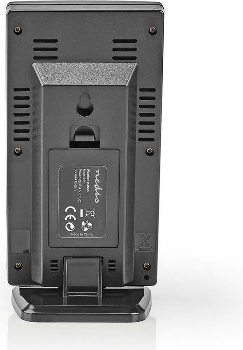 Image du produit Nedis Station météo - alarme - hygromètre - capteur extérieur - noir/argenté