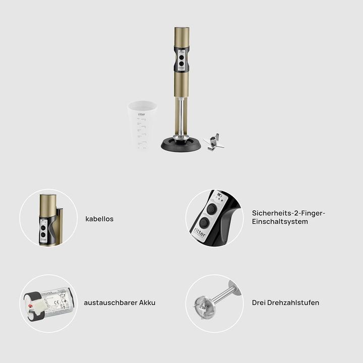Produktbild Ritter Ritt Stabmixer Stilo 7 bn 628.085, dunkles braun