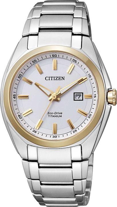 Actual product image Citizen EW2214-52A Eco-Drive Super Titanium Ladies 34mm 10ATM (Analogue wristwatch, 34 mm)