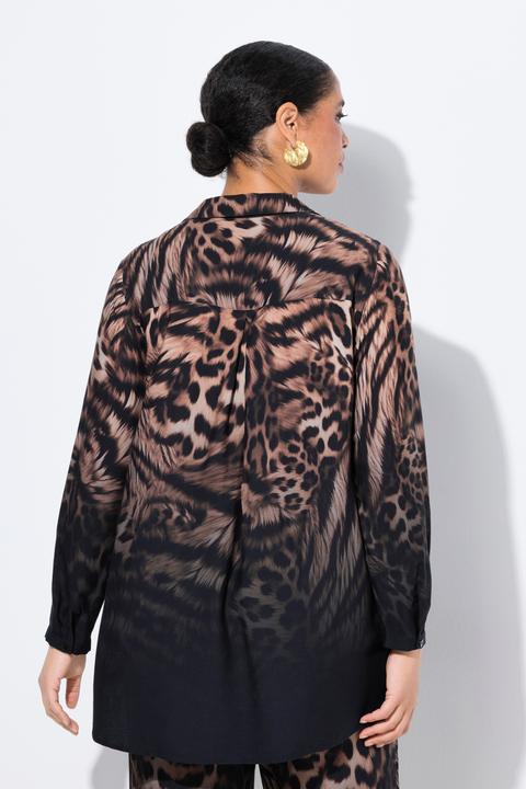 Image du produit Miamoda Bluse, längere A-Linie, Leo-Patchmuster (50)