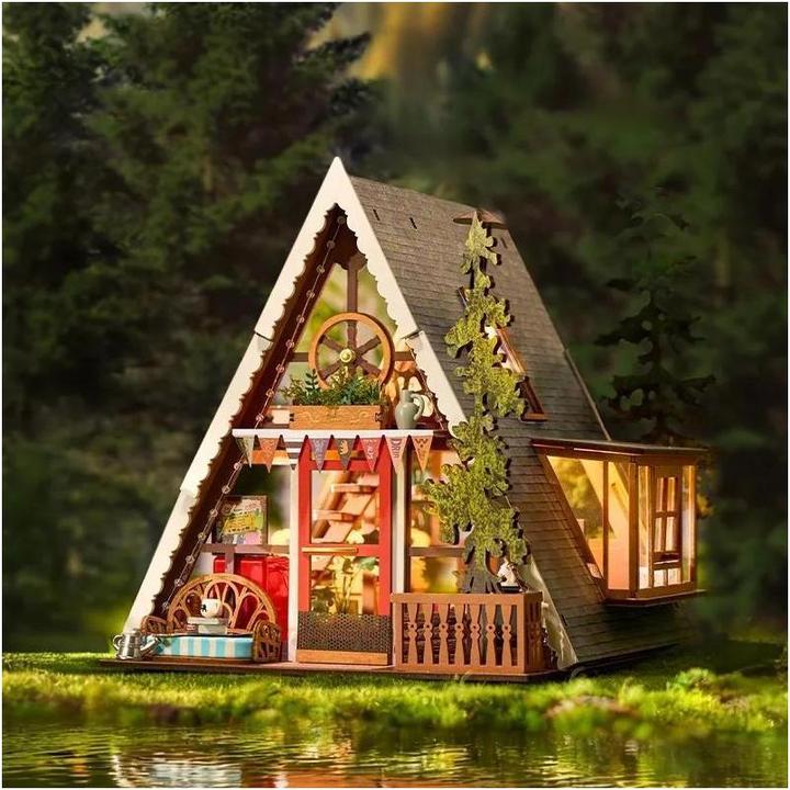 Image du produit Robotime Modellbausatz 'A-Frame Cabin'