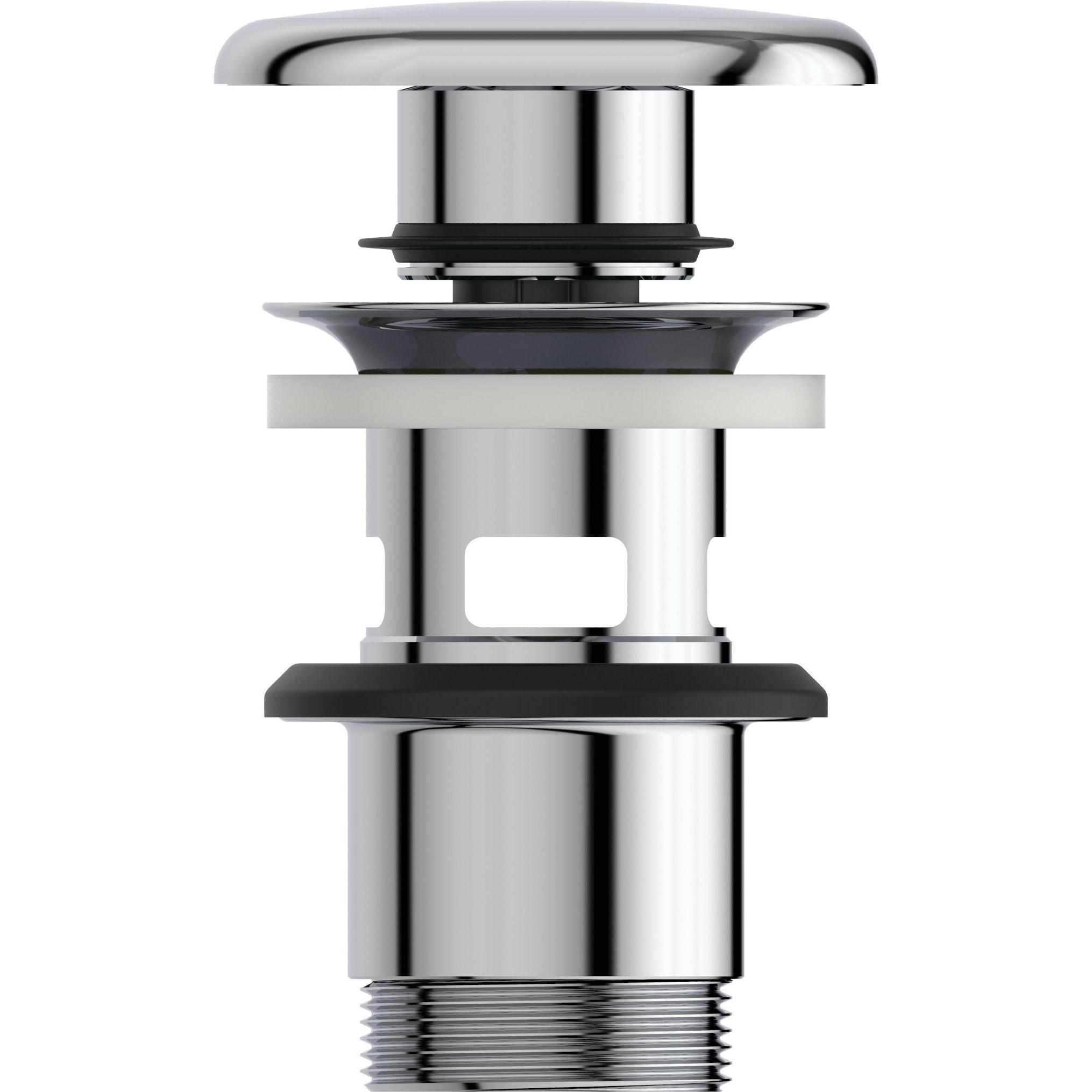 Ideal Standard, Zubehör Sanitärinstallation, IDS Push-Open-Ventil STRADA II AquaBlade chr small quadrat. für Handwaschbe...