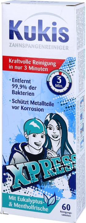 Actual product image Kukis Reckitt Benckiser Braces Cleaner Cleaning Tablets, 60 pcs. tablets