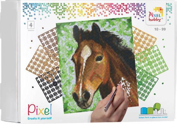 Actual product image pixeln.ch Pixel Geschenkset 4 Basisplatten - Pferd