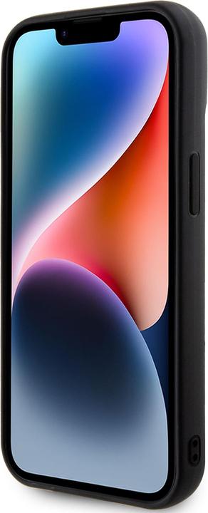 Actual product image Guess GUHCP15SPSQSQSK iPhone 15 6.1" czarny/black hardcase Quilted Metal Logo (Apple iPhone 15)