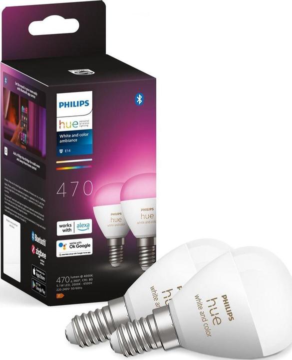 Actual product image Philips Hue White & Colour Ambiance chandelier (E14, 470 lm, 2x)