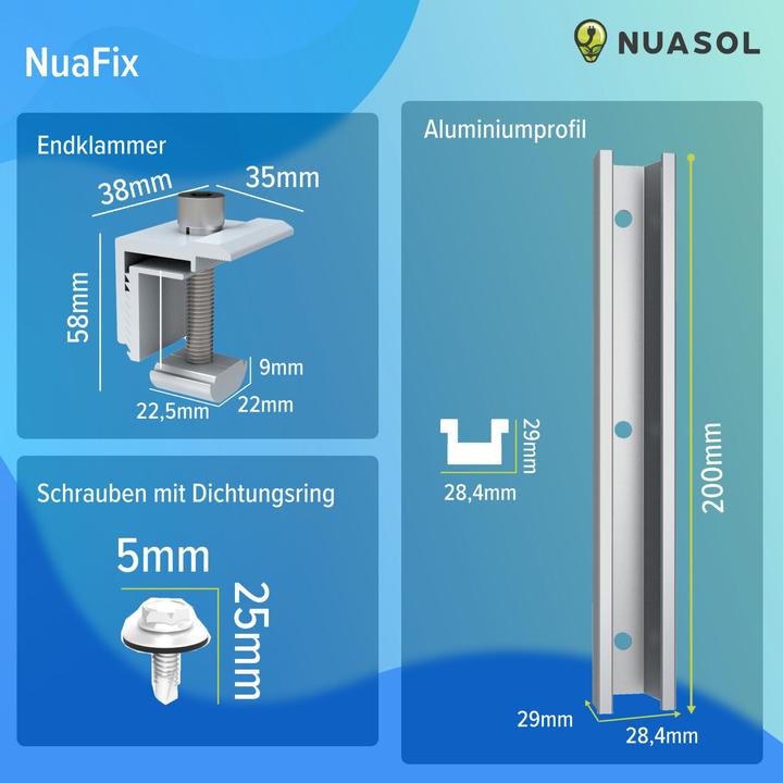 Produktbild Nuasol Solarpanel Halterung (Solaranlage Montagematerial)