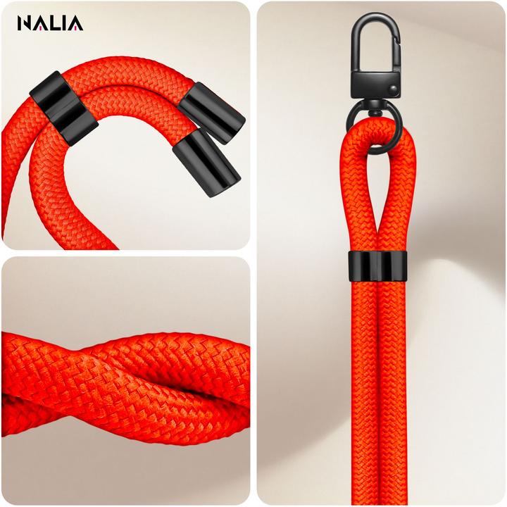 Image du produit Nalia HoldMe Lanyard Handykette - Universal Trageband für Smartphones - Verstellbar, Soft & Elastisch