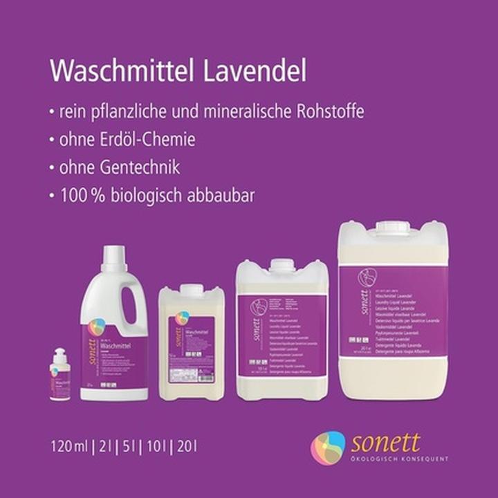 Actual product image Sonett Waschmittel flüssig 30°-95°C Lavendel (Liquid detergent)