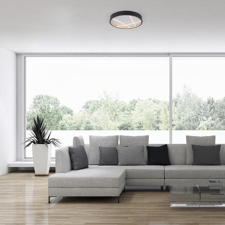 Produktbild Selltec LED Deckenlampe Mikado 40 dimmbar per Wandschalter, warmweiss 3000k (4250 lm)