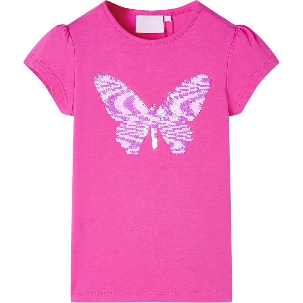 VidaXL, Unisex, Shirt, Izmaragd, Rosa, (140)