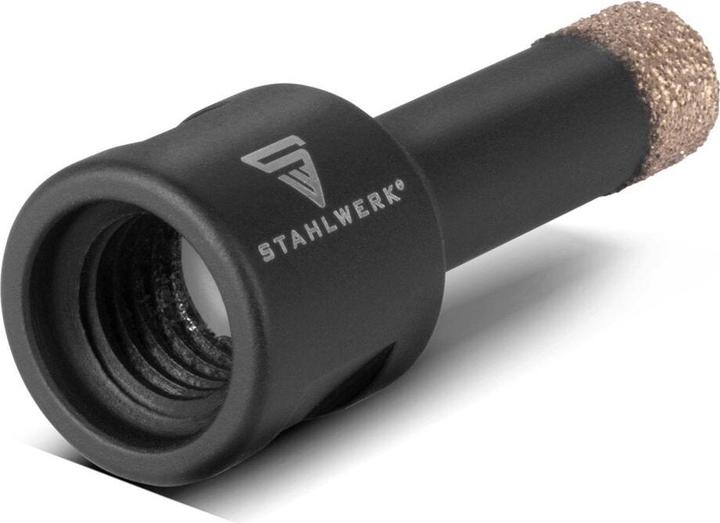 Actual product image Stahlwerk Diamond core bits set of 10 6-68 mm M14 for angle grinders (6, 8, 12, 16, 20, 25, 35, 55, 68 mm, 10 mm)