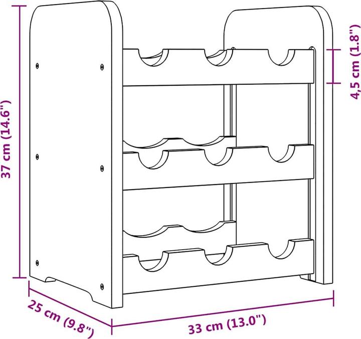 Image du produit vidaXL Karlotta (9 Fl.)
