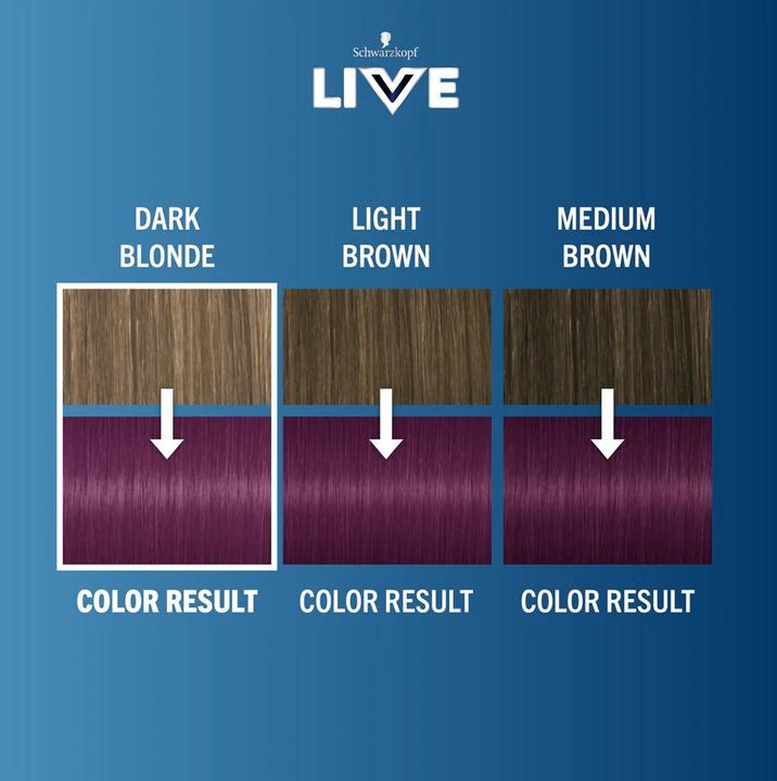 Actual product image Schwarzkopf Live Urban Metallic Hair Dye U69 Amethyst Chrome (U69 Amethyst Chrome)