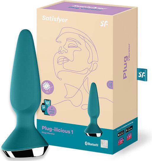 Produktbild Satisfyer Plug-ilicious 1 Plug Vibrator - Petrol