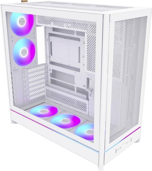 Actual product image Montech HS01 PRO (weiss, Tempered Glass) (ATX, Mini-ITX, mATX)