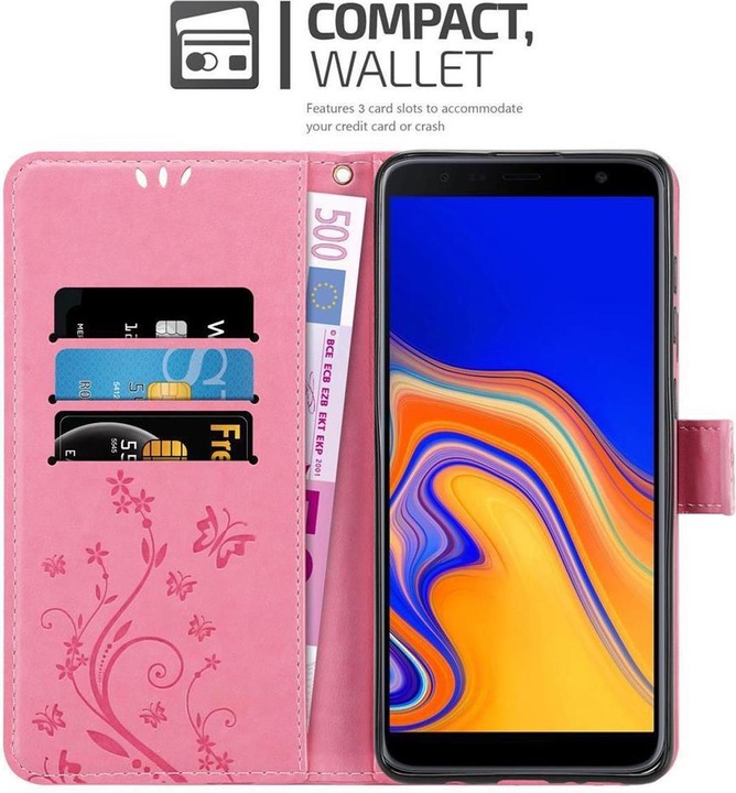 Actual product image Cadorabo Flower Book Cover (Samsung Galaxy J4+)