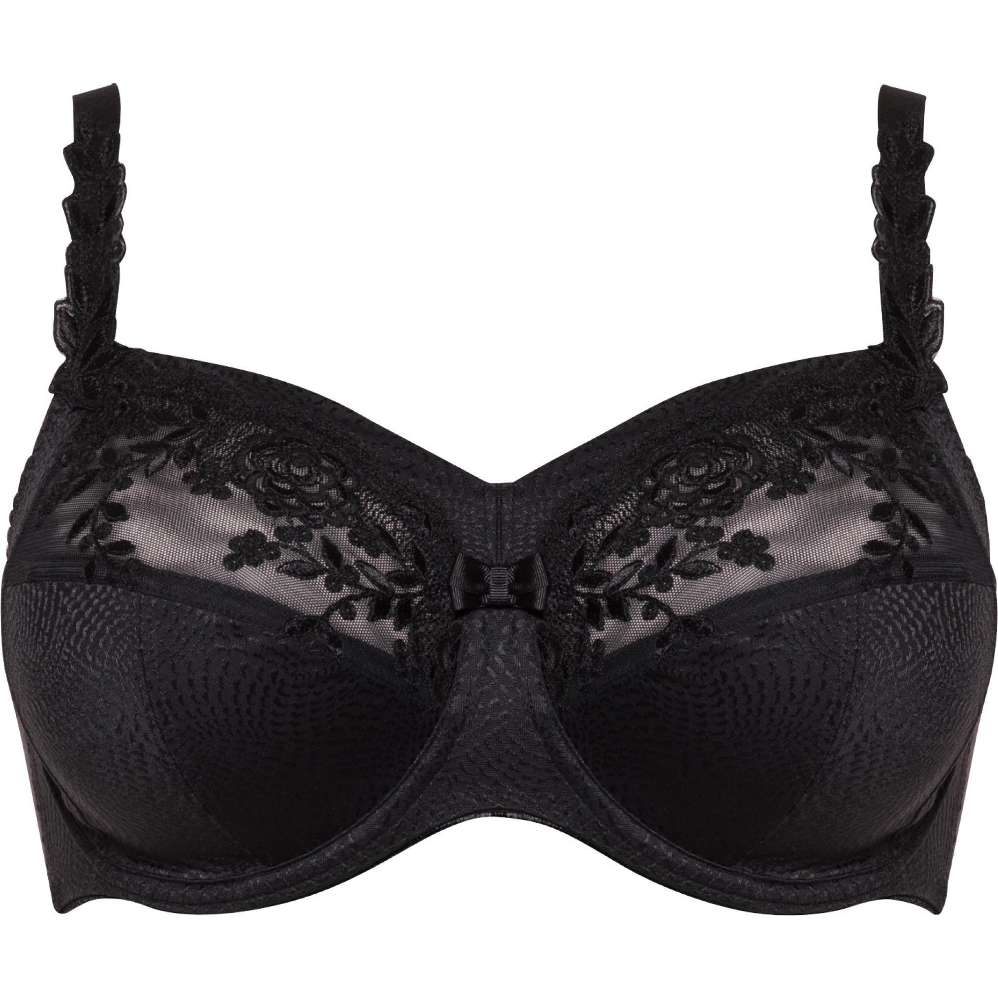 Ulla, BH, Ella BH mit Bügel und Blende, Schwarz, (85 H, Einzelpack)