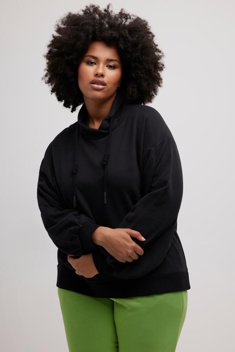 Produktbild Ulla Popken Sweatshirt, Kängurutasche, Oversized, Stehkragen, Langarm (50, 52)