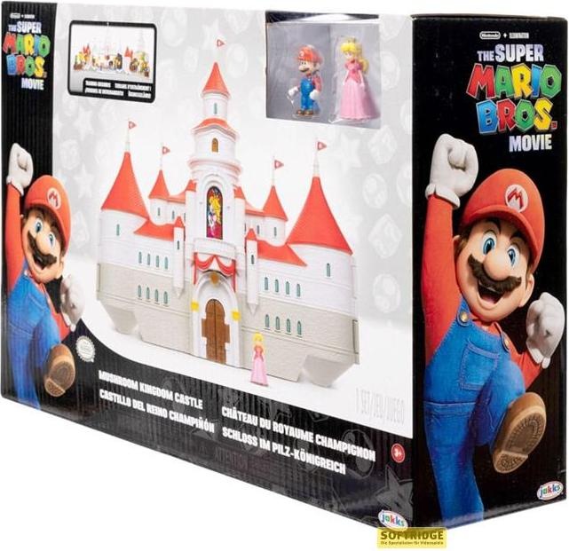 Actual product image Jakks Pacific Super Mario Movie - Mini World DLX Peach Castle Playset (417154)