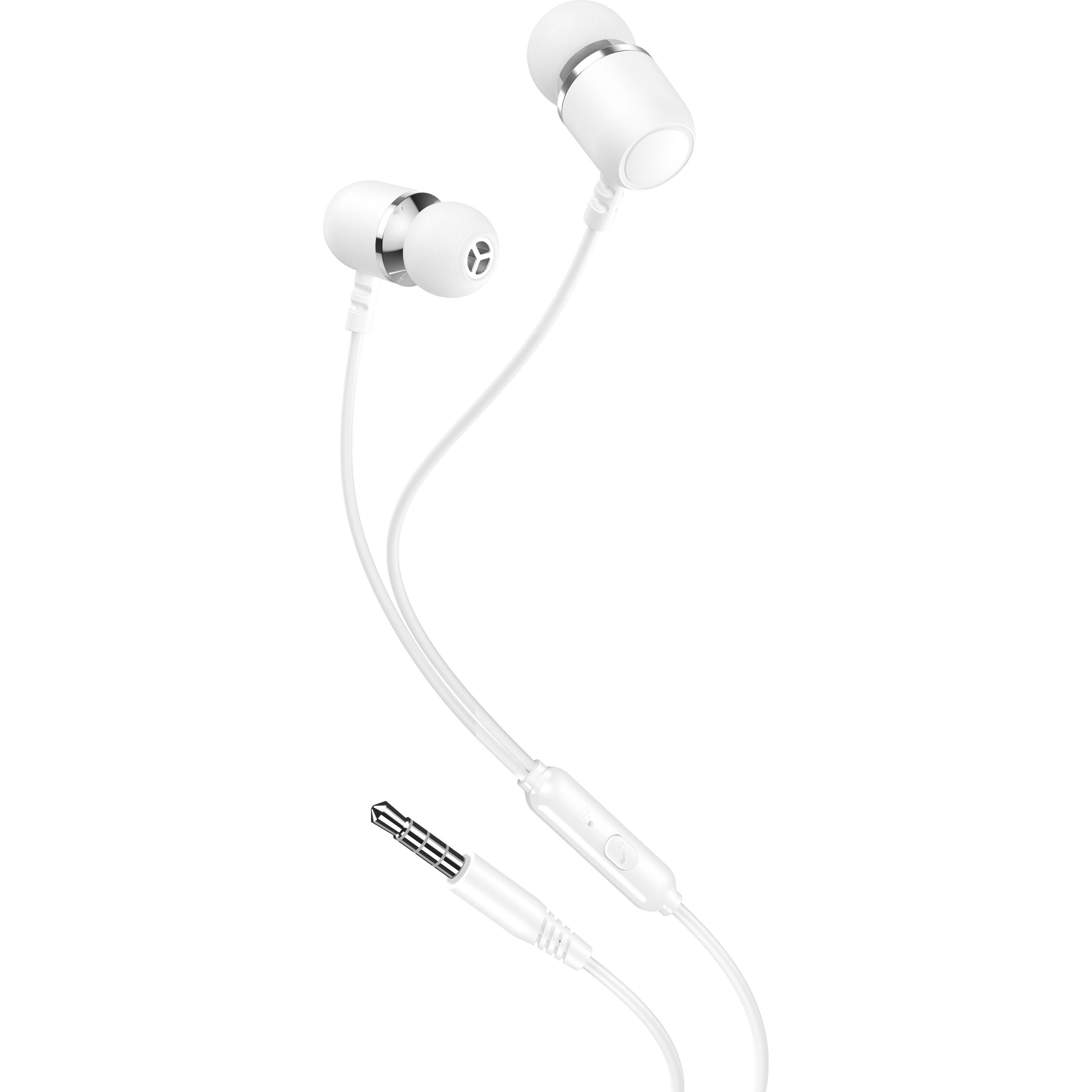 xO Kabelgebundene Ohrhörer EP64 Klinke 3,5 mm weiss (Kabelgebunden), Kopfhörer, Weiss