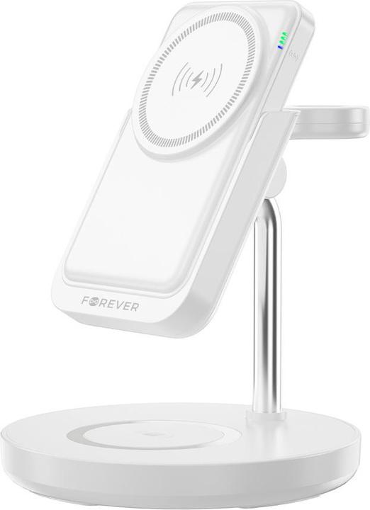Immagine prodotto Forever MACS-100 stazione di ricarica wireless magnetica con power bank bianco 5in1 (20 W)