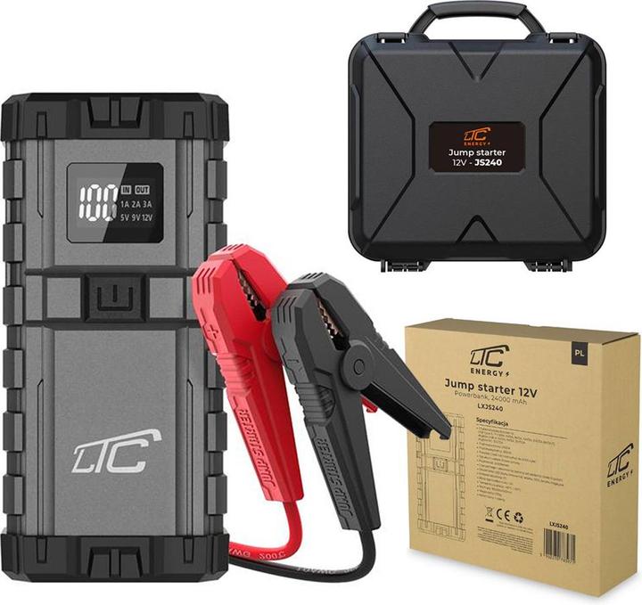 Produktbild Lasmex Jump Starter LTC 12V JS240 24000mAh Powerbank USB-C PD 65W (2500 A, 24000 mAh)