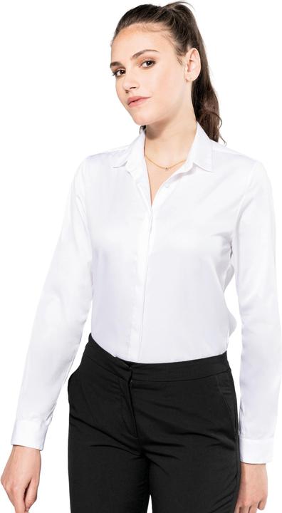 Produktbild Kariban Langarmshirt Twill, Damen (M)